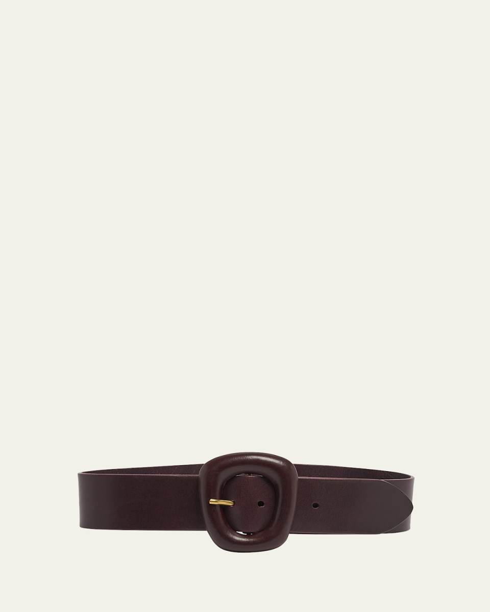 Wide Vegetal Leather Belt